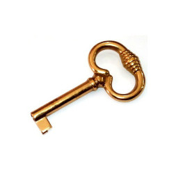 Chiave in Ottone per Serrature di Antine e Cassetti
