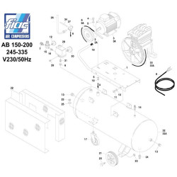 Ricambi Fiac per Compressore AB150/200-248 -338M