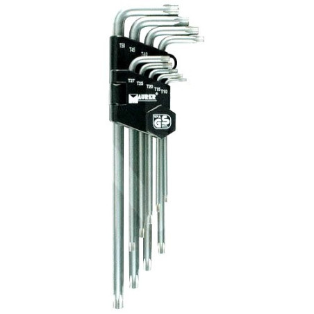 Torx Long Keys in Sets 9 Pieces Maurer Plus 89496