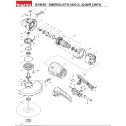 Ricambi Makita per Smerigliatrici 230 mm