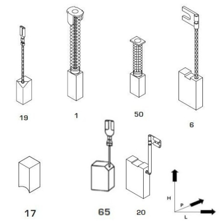 Spazzole Adattabili per Utensili Black & Decker-Elu
