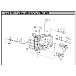 Hitachi Spare Parts for Engine Chainsaw CS25EC-SC