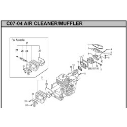 Hitachi Spare Parts for Engine Chainsaw CS38/45EL