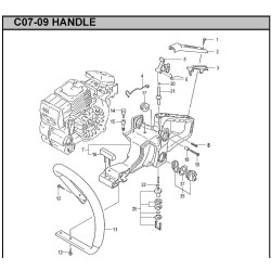Ricambi Hitachi per Motosega da Potatura Hitachi CS25EC-SC