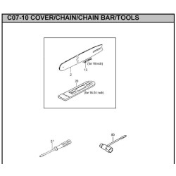 Hitachi Spare Parts for Engine Chainsaw CS38/45EL