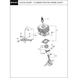 Ricambi Hitachi per Decespugliatore CG27EJ-SLNP