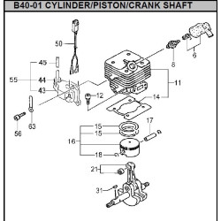 Ricambi Hitachi per Motosega da Potatura Hitachi CS25EC-SC