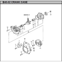 Hitachi Spare Parts for Engine Brush Cutter CG40EJ-T
