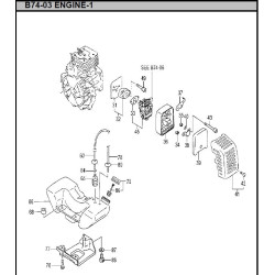 Hitachi Spare Parts for Engine Brush Cutter CG40EJ-L