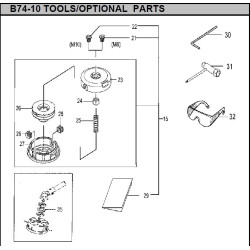 Hitachi Spare Parts for Engine Brush Cutter CG40EJ-L