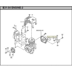 Hitachi Spare Parts for Engine Brush Cutter CG47EY-T