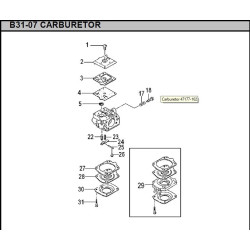 Ricambi Hitachi per Motosega da Potatura Hitachi CS25EC-SC