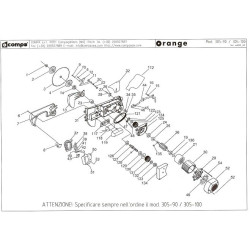 Compa-OMS Spare Parts for Portable Saws Orange 305-90/100