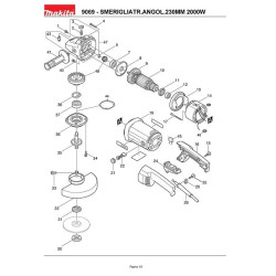 Makita Spare Parts for Angle grinder 9069