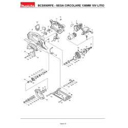 Makita Spare Parts for Cordless Circular Saw for Metal BCS550Z