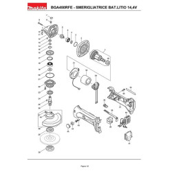 Ricambi Makita per Smerigliatrice a Batteria BGA450RFE