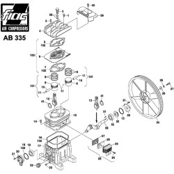 FIAC Spare Parts for Piston Air Compressor Pumps AB 335