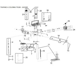 Valex Spare Parts for Bench Drills TR13RB-TR16RB-TR16B