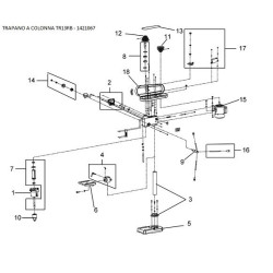 Trapano a Colonna Einhell SB1625-1 W