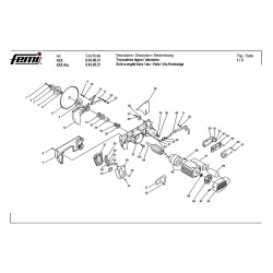 Spare parts for Mitre Saw Femi XXX-XXX Alu 8.43.00.21-8.43.20.21