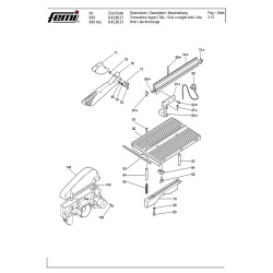 Spare parts for Mitre Saw Femi XXX-XXX Alu 8.43.00.21-8.43.20.21