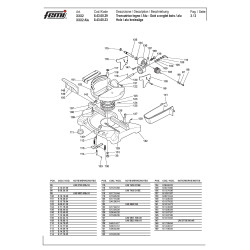 Spare parts for Mitre Saw Femi XXX2-XXX2 ALU-8.43.00.29-8.43.60.23