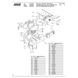 Spare parts for Mitre Saw Femi XXX2-XXX2Alu-8.43.60.29-8.43.60.30