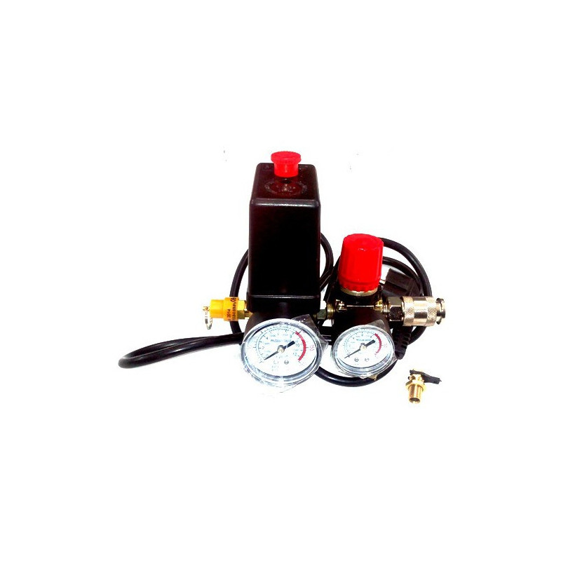 Gruppo Manometri e Pressostato Monofase con Valvola Ottone