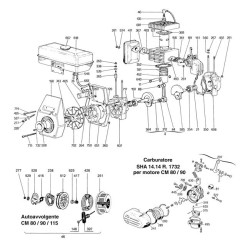 Ricambi CM Motori per Motopompe CM25-CM46/N