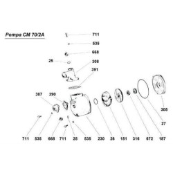 Ricambi CM Motori per Motopompe CM25-CM46/N