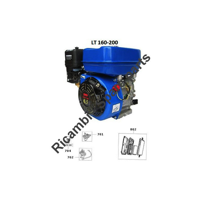 Ricambi CM Motori per Ricambi Motori Benzina 4T LT160-200