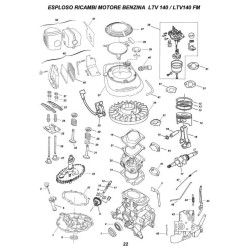CM Motori Spare Parts for Gasoline Motors 4T LTV140-LTV140 FM