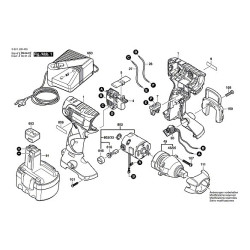 Ricambi Bosch per Avvitatore ad Impulsi GDS 14,4 V/3 601 J09 400