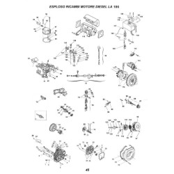 Ricambi CM Motori per Motori Diesel LA186