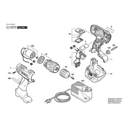 Ricambi Bosch per Trapano Avvitatore GSR 14,4-2/3 601 J18 G00