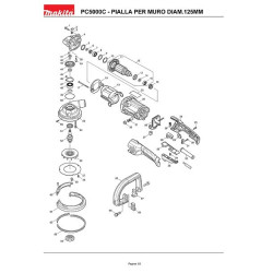 Ricambi Makita per Pialla per Muro PC5000C