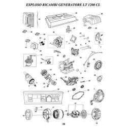 CM Motori Spare Parts for Power Generator LT 1200 CL