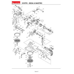 Makita Spare Parts for Portable Band Saw 2107FK