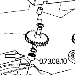 Astuccino a Rulli HK0810 per Segatrici a Nastro Femi - Esploso