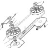 Rubberized Drive Wheel for Band Saws Femi 780-782-783 XL - Diagram