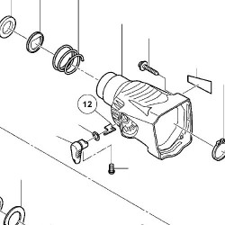 Stopper for Hammers Hitachi DH14DSL - Drawing