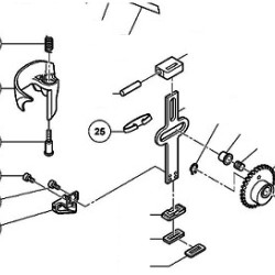 Plate Spring for Jigsaws Hitachi CJ110MV-MVA - Drawing