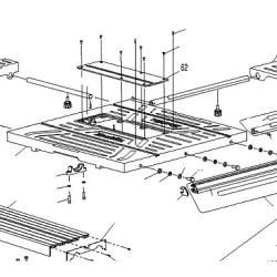 Plate Saw Blade for Bench Saw Makita MLT100 - Exploded Diagram