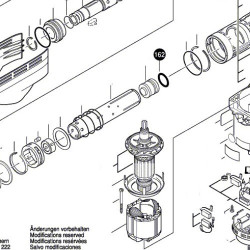 O-Ring 26,0x4,0 mm for Hammers Bosch GBH 7-46 - Drawing