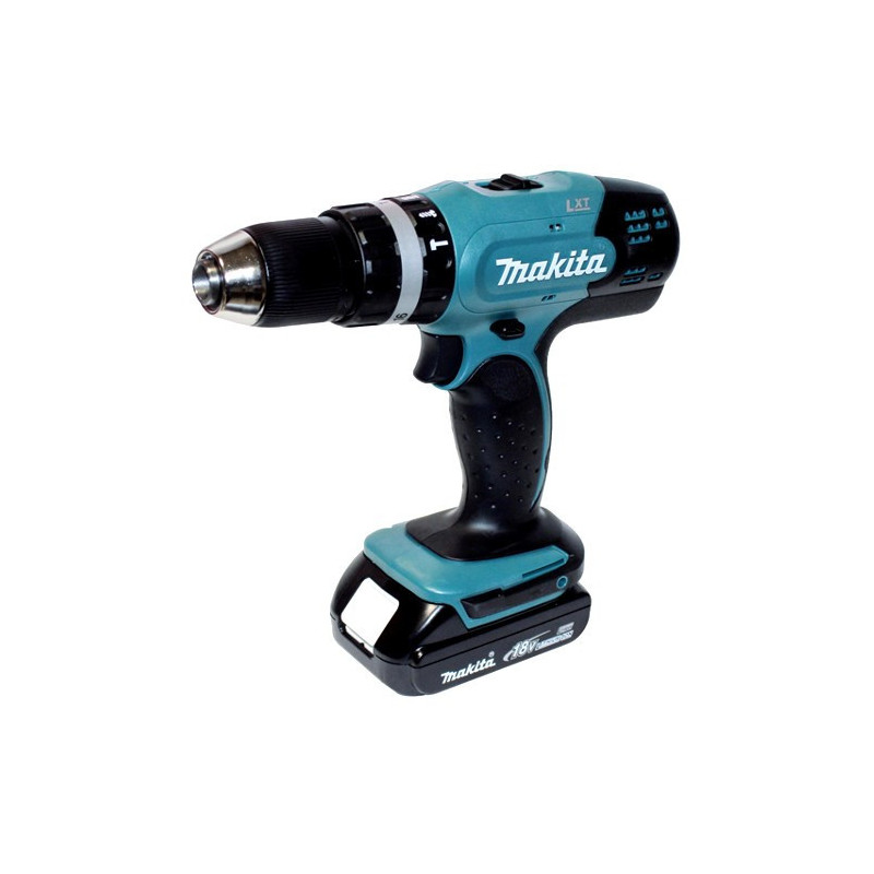 Cordless Drill Screwdriver Makita DHP453RYE With Percussion 1,5Ah