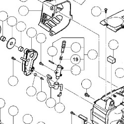 Oil Pump Gear Spring for Chainsaw Hitachi Tanaka CS33EA-CS33EDT - Diagram