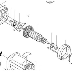 Ventola Indotto per Levigatrice Lucidatrice 180MM Makita 9227-9237CB