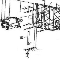 Threaded Rod for Bench Saw Makita MLT100