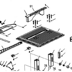 Bench Protection for Miter Saw Compa Silver 250-02