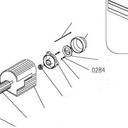 Motor Brake Spring Pad for Miter Saws Compa 300 JE-JET-2300 XL - Drawing
